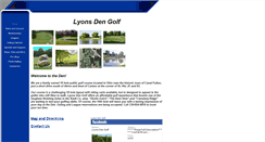 Desktop Screenshot of lyonsdengolf.com